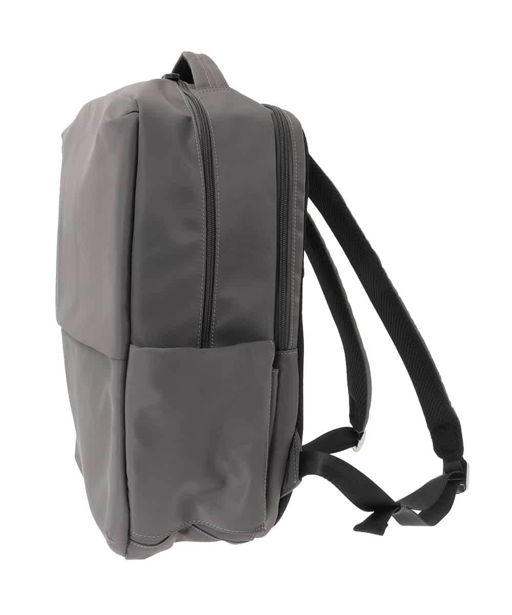 BPRED22180 MK MICHEL KLEIN BAG(MK ミッシェルクラン バッグ) [撥水/A4収納可]クッションポケット付きスクエアリュック グレー