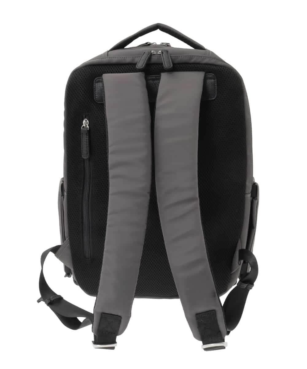 BPRED22180 MK MICHEL KLEIN BAG(MK ミッシェルクラン バッグ) [撥水/A4収納可]クッションポケット付きスクエアリュック グレー