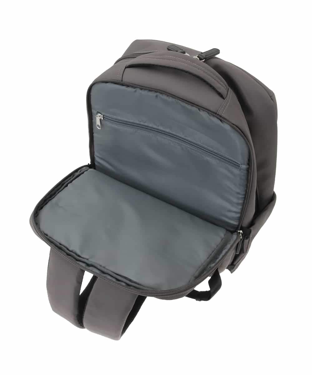 BPRED22180 MK MICHEL KLEIN BAG(MK ミッシェルクラン バッグ) [撥水/A4収納可]クッションポケット付きスクエアリュック グレー