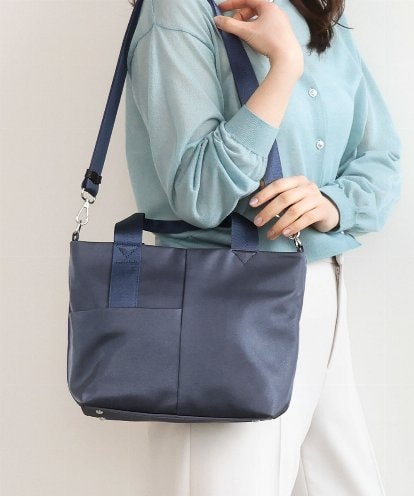 BPRED23150 MK MICHEL KLEIN BAG [2WAY]三層構造切り替えデザイントートバッグ