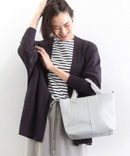 BPRED23150 MK MICHEL KLEIN BAG(MK ミッシェルクラン バッグ) [2WAY]三層構造切り替えデザイントートバッグ シルバー
