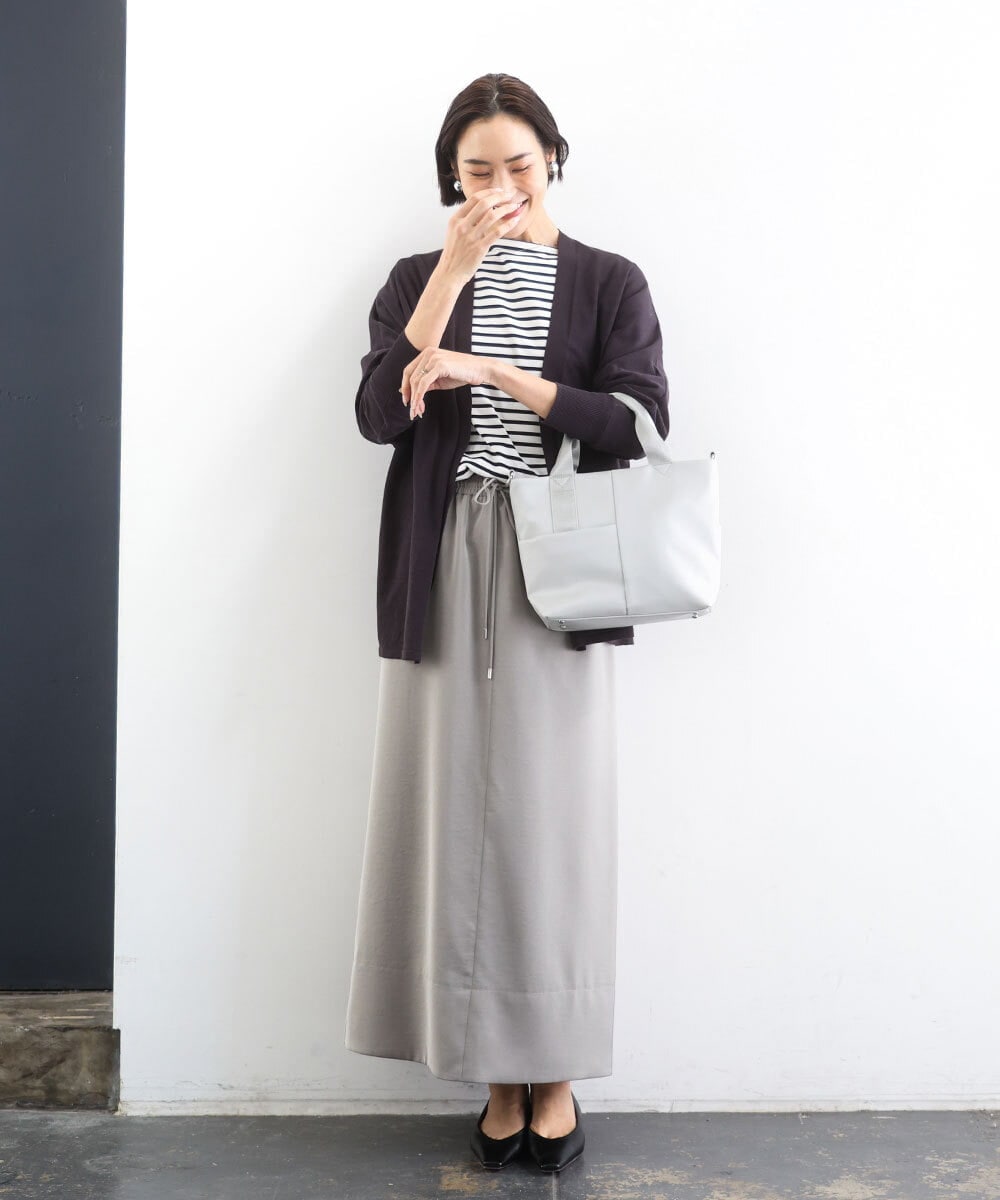 BPRED23150 MK MICHEL KLEIN BAG(MK ミッシェルクラン バッグ) [2WAY]三層構造切り替えデザイントートバッグ シルバー