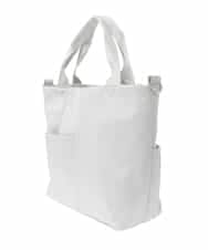 BPRED23150 MK MICHEL KLEIN BAG(MK ミッシェルクラン バッグ) [2WAY]三層構造切り替えデザイントートバッグ シルバー