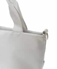 BPRED23150 MK MICHEL KLEIN BAG(MK ミッシェルクラン バッグ) [2WAY]三層構造切り替えデザイントートバッグ シルバー