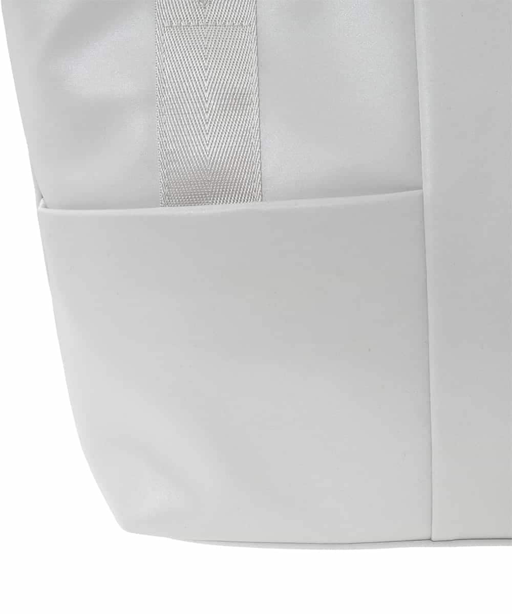 BPRED23150 MK MICHEL KLEIN BAG(MK ミッシェルクラン バッグ) [2WAY]三層構造切り替えデザイントートバッグ シルバー