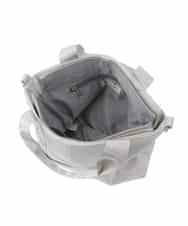 BPRED23150 MK MICHEL KLEIN BAG(MK ミッシェルクラン バッグ) [2WAY]三層構造切り替えデザイントートバッグ シルバー