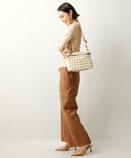 BPRES22150 MK MICHEL KLEIN BAG(MK ミッシェルクラン バッグ) ポコポコキルティングショルダーバッグ ベージュ