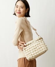 BPRES22150 MK MICHEL KLEIN BAG(MK ミッシェルクラン バッグ) ポコポコキルティングショルダーバッグ ベージュ