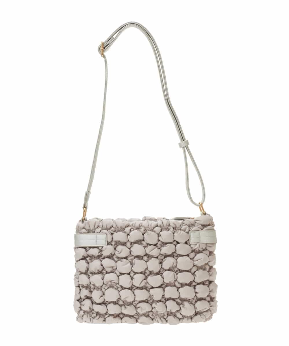 BPRES22150 MK MICHEL KLEIN BAG(MK ミッシェルクラン バッグ) ポコポコキルティングショルダーバッグ ライトグレー