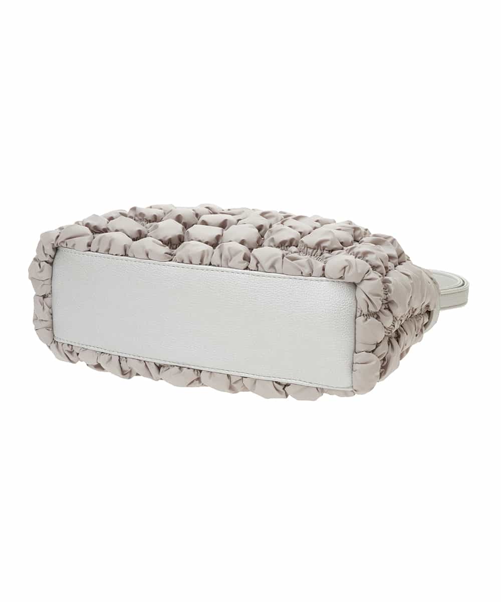 BPRES22150 MK MICHEL KLEIN BAG(MK ミッシェルクラン バッグ) ポコポコキルティングショルダーバッグ ライトグレー