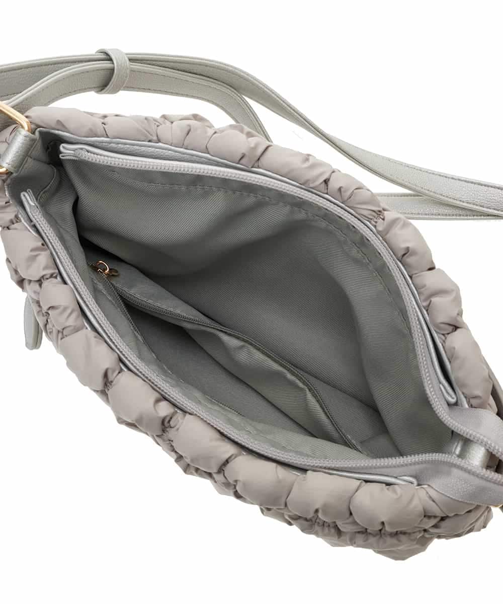 BPRES22150 MK MICHEL KLEIN BAG(MK ミッシェルクラン バッグ) ポコポコキルティングショルダーバッグ ライトグレー