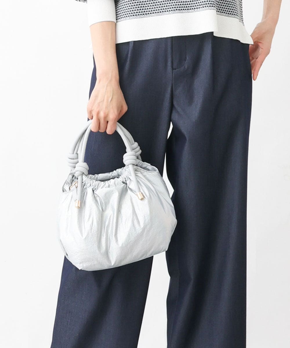 BPREV21140 MK MICHEL KLEIN BAG(MK ミッシェルクラン バッグ) 【2WAY】中綿入りクッションラウンドバッグ イエロー