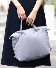 BPREV22150 MK MICHEL KLEIN BAG(MK ミッシェルクラン バッグ) [マルチウェイ]コードハンドルトートバッグ ライトブルー