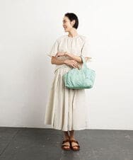 BPRGA31140 MK MICHEL KLEIN BAG(MK ミッシェルクラン バッグ) [2WAY]タックデザイントートバッグ マスタード