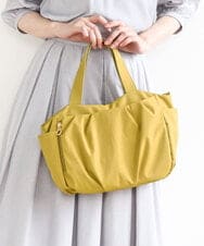 BPRGA31140 MK MICHEL KLEIN BAG(MK ミッシェルクラン バッグ) [2WAY]タックデザイントートバッグ マスタード