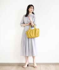 BPRGA31140 MK MICHEL KLEIN BAG(MK ミッシェルクラン バッグ) [2WAY]タックデザイントートバッグ マスタード