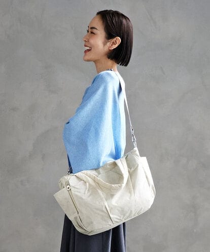 BPRGA43160 MK MICHEL KLEIN BAG [2WAY/A4収納可]スター柄タックデザイントートバッグ