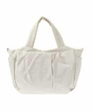 BPRGA43160 MK MICHEL KLEIN BAG(MK ミッシェルクラン バッグ) [2WAY/A4収納可]スター柄タックデザイントートバッグ アイボリー