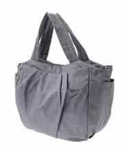 BPRGA43160 MK MICHEL KLEIN BAG(MK ミッシェルクラン バッグ) [2WAY/A4収納可]スター柄タックデザイントートバッグ グレー