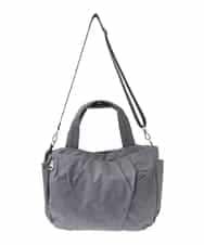 BPRGA43160 MK MICHEL KLEIN BAG(MK ミッシェルクラン バッグ) [2WAY/A4収納可]スター柄タックデザイントートバッグ グレー