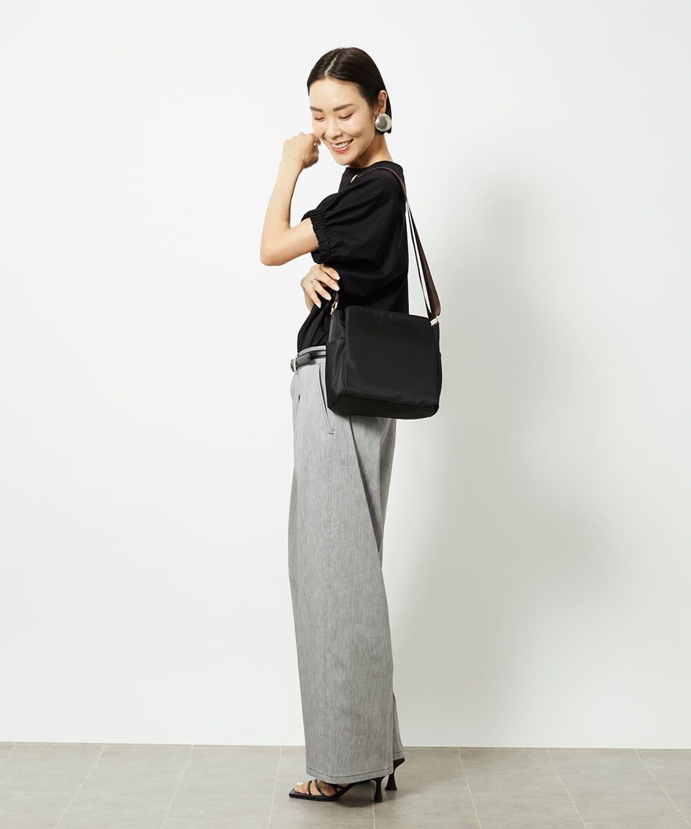 BPRGA61140 MK MICHEL KLEIN BAG(MK ミッシェルクラン バッグ) [軽量]サイドポケットスクエアショルダーバッグ ピンク