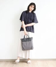 BPRGA62160 MK MICHEL KLEIN BAG(MK ミッシェルクラン バッグ) [3WAY/撥水加工]異素材MIXナイロンリュック ライトブルー