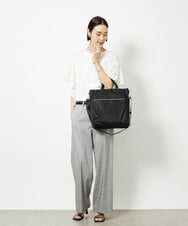 BPRGA62160 MK MICHEL KLEIN BAG(MK ミッシェルクラン バッグ) [3WAY/撥水加工]異素材MIXナイロンリュック ライトブルー