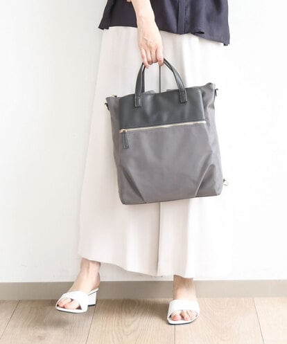BPRGA62160 MK MICHEL KLEIN BAG [3WAY/撥水加工]異素材MIXナイロンリュック