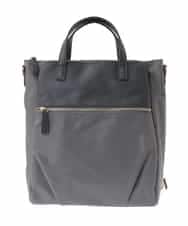 BPRGA62160 MK MICHEL KLEIN BAG(MK ミッシェルクラン バッグ) [3WAY/撥水加工]異素材MIXナイロンリュック グレー