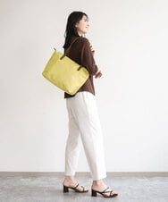 BPRGD30170 MK MICHEL KLEIN BAG(MK ミッシェルクラン バッグ) [A4収納可]レザーポイント軽量トートバッグ イエロー