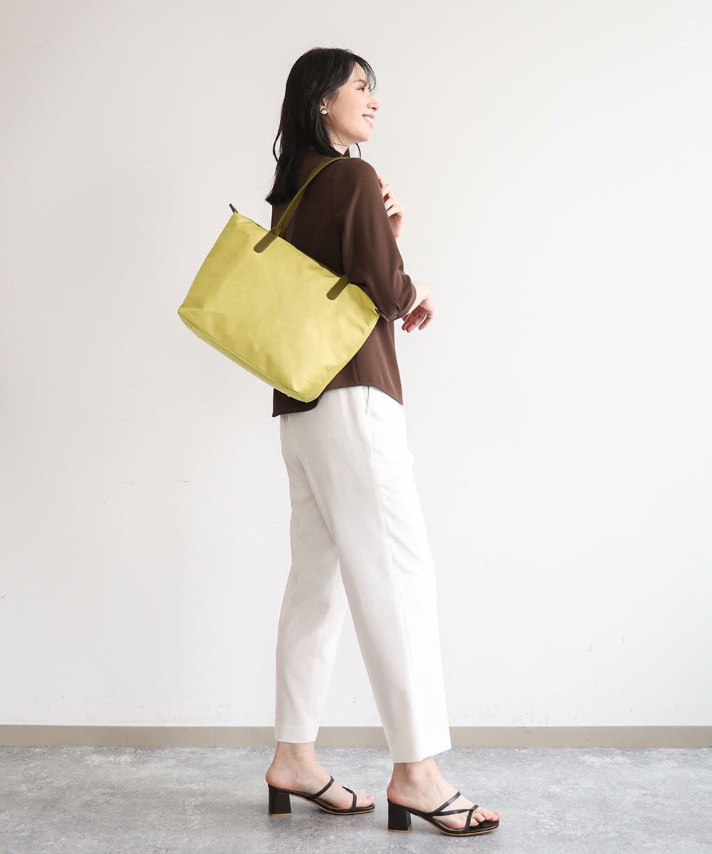 BPRGD30170 MK MICHEL KLEIN BAG(MK ミッシェルクラン バッグ) [A4収納可]レザーポイント軽量トートバッグ イエロー