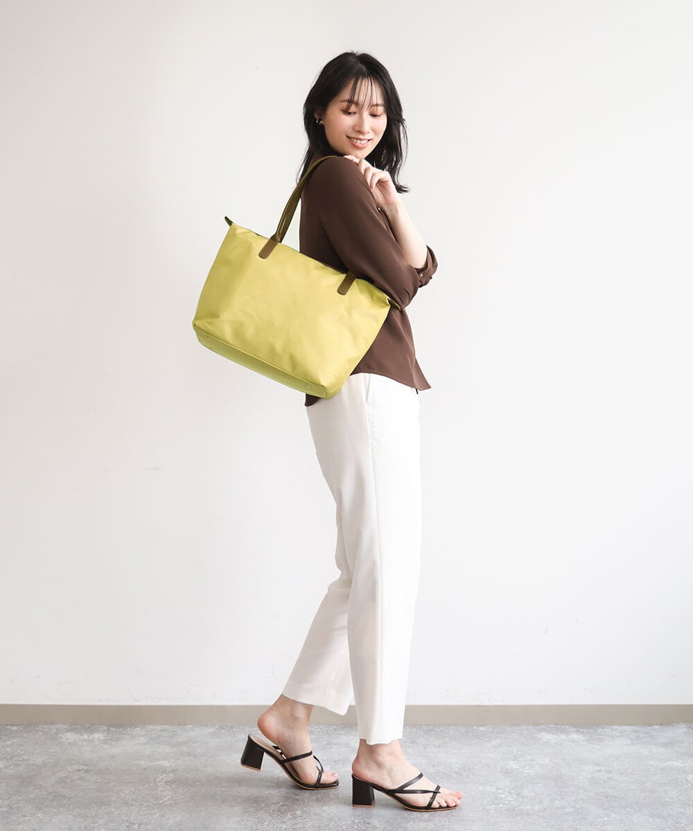 BPRGD30170 MK MICHEL KLEIN BAG(MK ミッシェルクラン バッグ) [A4収納可]レザーポイント軽量トートバッグ イエロー