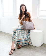 BPRGD30170 MK MICHEL KLEIN BAG(MK ミッシェルクラン バッグ) [A4収納可]レザーポイント軽量トートバッグ イエロー