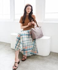 BPRGD30170 MK MICHEL KLEIN BAG(MK ミッシェルクラン バッグ) [A4収納可]レザーポイント軽量トートバッグ イエロー