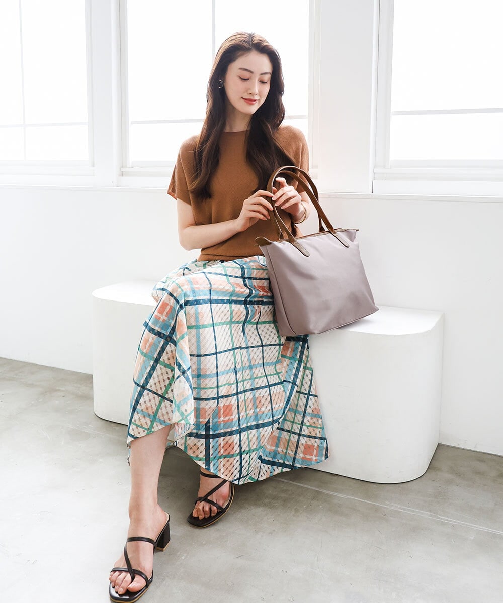 BPRGD30170 MK MICHEL KLEIN BAG(MK ミッシェルクラン バッグ) [A4収納可]レザーポイント軽量トートバッグ イエロー