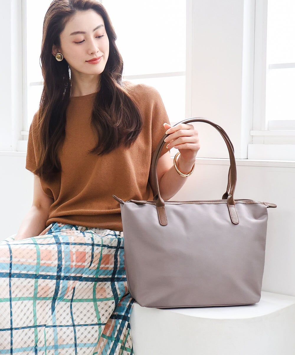 BPRGD30170 MK MICHEL KLEIN BAG(MK ミッシェルクラン バッグ) [A4収納可]レザーポイント軽量トートバッグ ベージュ