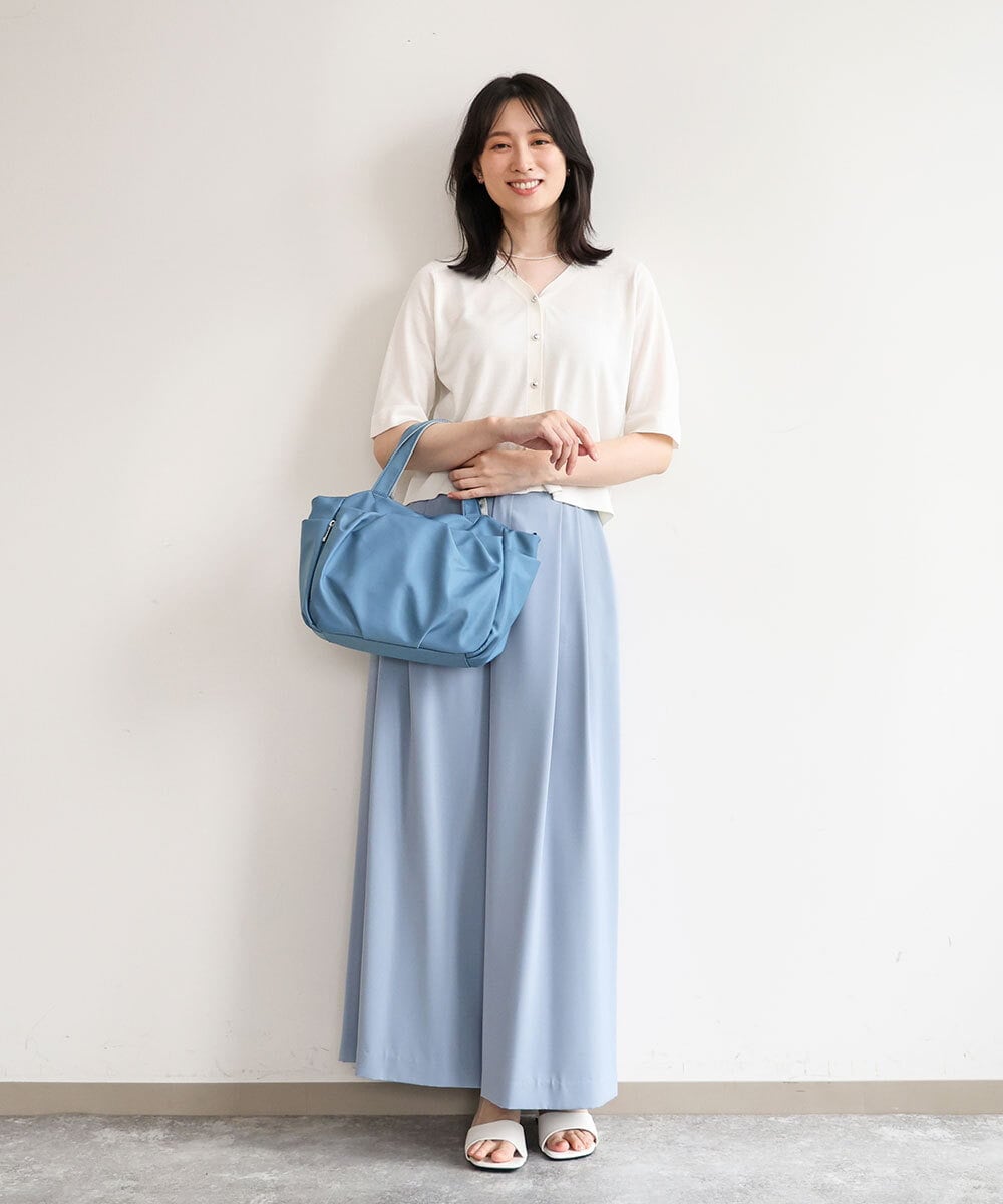 BPRGD31150 MK MICHEL KLEIN BAG(MK ミッシェルクラン バッグ) [2WAY/撥水]多機能ポケットタックデザイントートバッグ ベージュ