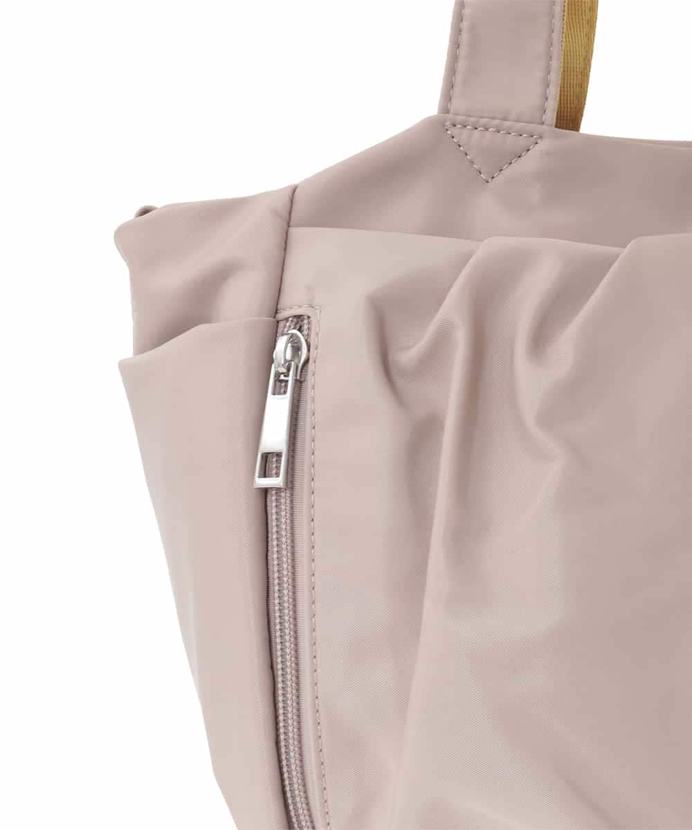 BPRGD31150 MK MICHEL KLEIN BAG(MK ミッシェルクラン バッグ) [2WAY/撥水]多機能ポケットタックデザイントートバッグ ベージュ