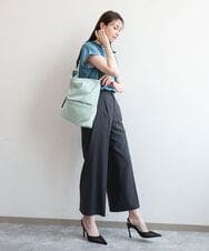 BPRGD51160 MK MICHEL KLEIN BAG(MK ミッシェルクラン バッグ) [2WAY]アクセントハンドルナイロンバッグ グリーン