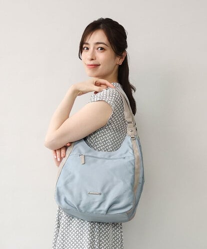 BPRGD61150 MK MICHEL KLEIN BAG [2WAY]異素材ジョイントラウンドナイロントート