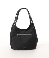 BPRGD61150 MK MICHEL KLEIN BAG(MK ミッシェルクラン バッグ) [2WAY]異素材ジョイントラウンドナイロントート ブラック