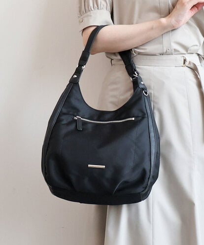 BPRGD61150 MK MICHEL KLEIN BAG [2WAY]異素材ジョイントラウンドナイロントート