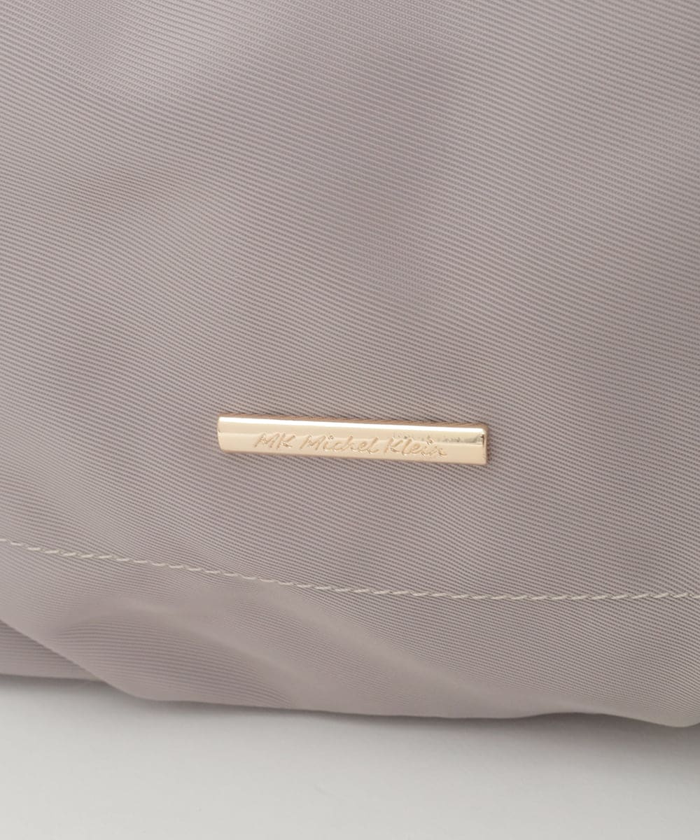 BPRGD61150 MK MICHEL KLEIN BAG(MK ミッシェルクラン バッグ) [2WAY]異素材ジョイントラウンドナイロントート ブラック