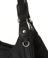 BPRGD61150 MK MICHEL KLEIN BAG(MK ミッシェルクラン バッグ) [2WAY]異素材ジョイントラウンドナイロントート ブラック
