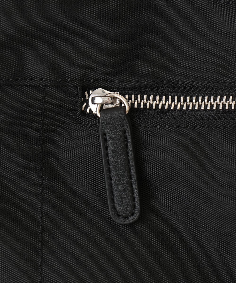 BPRGD61150 MK MICHEL KLEIN BAG(MK ミッシェルクラン バッグ) [2WAY]異素材ジョイントラウンドナイロントート ブラック