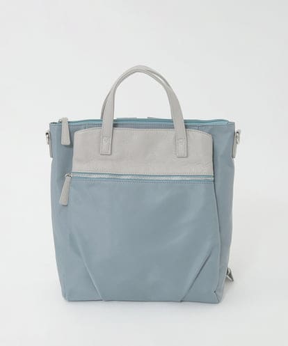 BPRGD62180 MK MICHEL KLEIN BAG [3WAY/撥水]レザーナイロン多機能スクエアバッグ