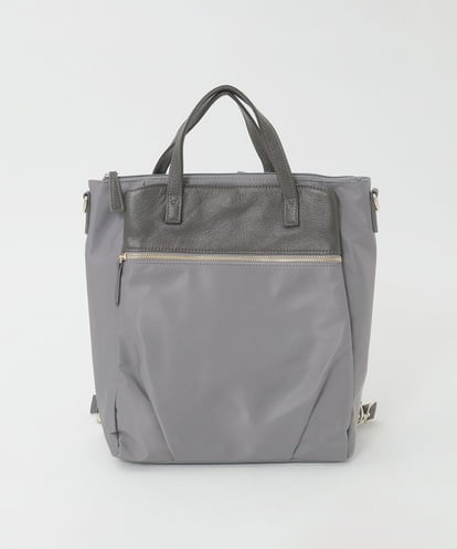BPRGD62180 MK MICHEL KLEIN BAG [3WAY/撥水]レザーナイロン多機能スクエアバッグ