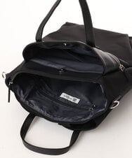BPRGD62180 MK MICHEL KLEIN BAG(MK ミッシェルクラン バッグ) [3WAY/撥水]レザーナイロン多機能スクエアバッグ ブラック