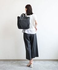 BPRGD62180 MK MICHEL KLEIN BAG(MK ミッシェルクラン バッグ) [3WAY/撥水]レザーナイロン多機能スクエアバッグ ブラック