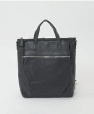 BPRGD62180 MK MICHEL KLEIN BAG(MK ミッシェルクラン バッグ) [3WAY/撥水]レザーナイロン多機能スクエアバッグ ブラック